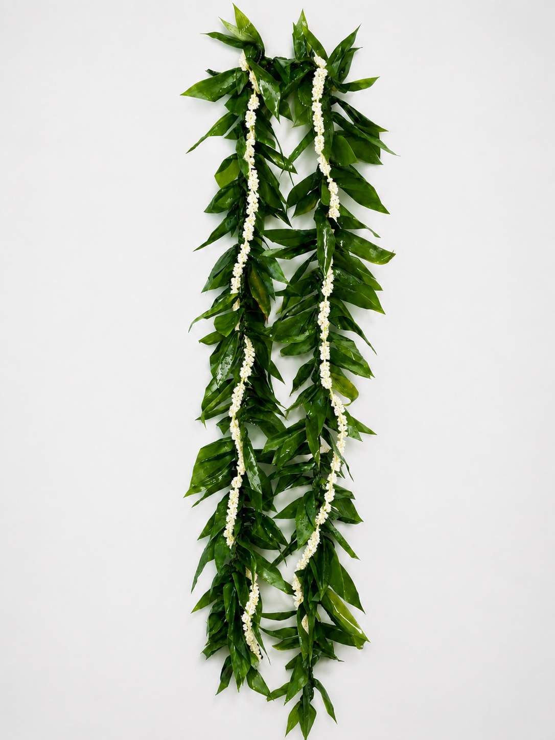Pikake Maile-Style Ti Leaf Wedding Lei