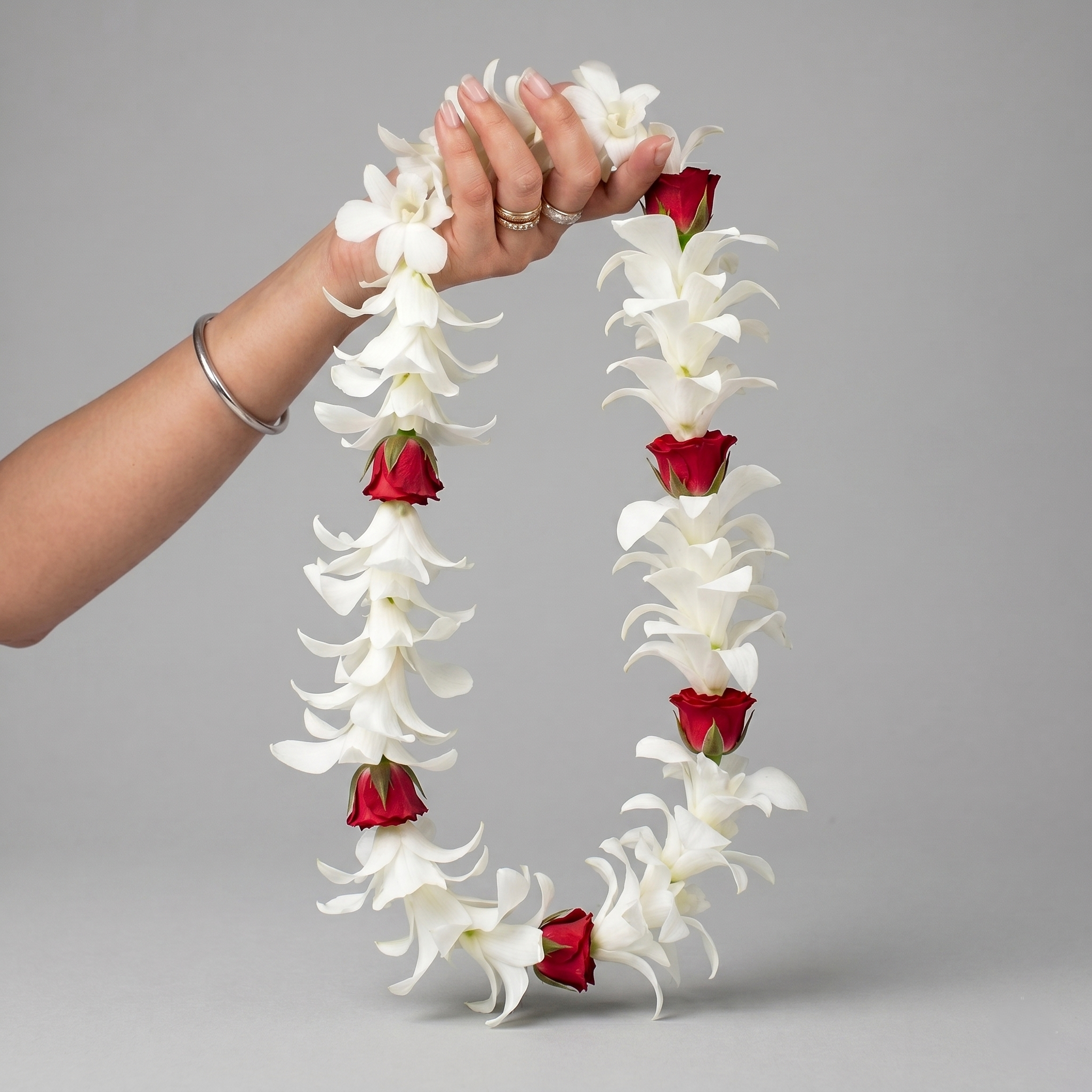 Graduation Lei "Orchid Rose Lei"