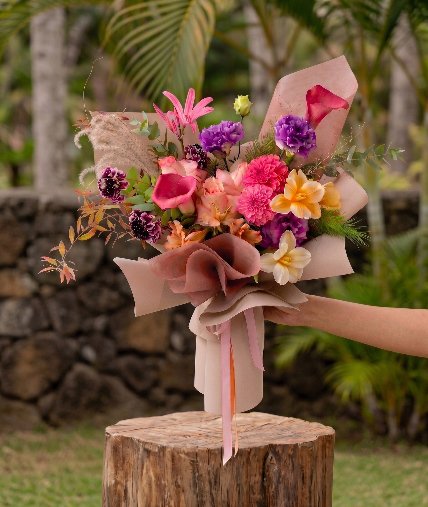 Luxury Korean-Style Wrapped Bouquet