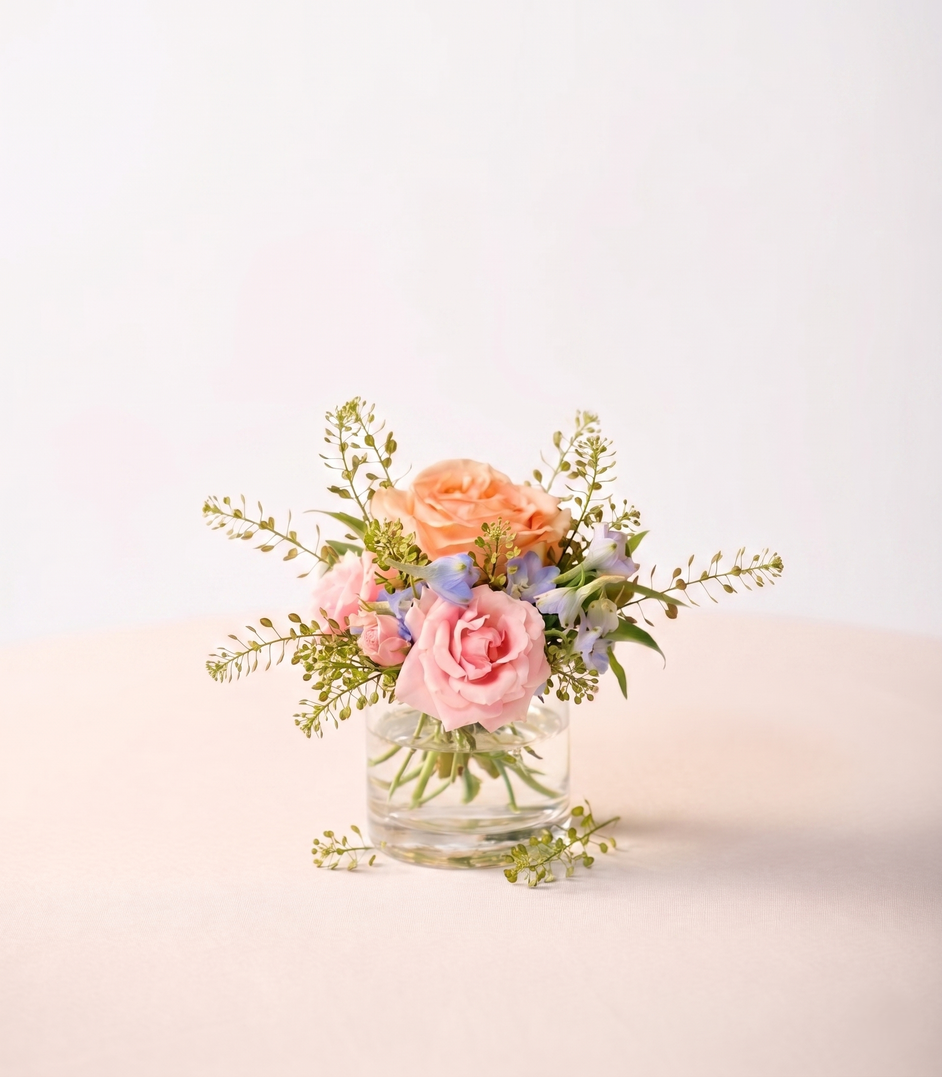 Wedding Rehearsal Dinner Table Centerpiece | Graduation Party Flower Arrangement