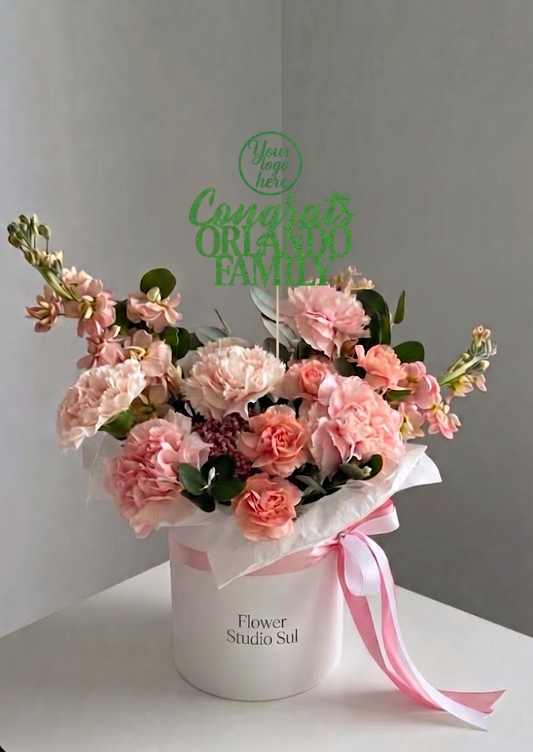 Realtor Closing Gift Floral with custom Logo
