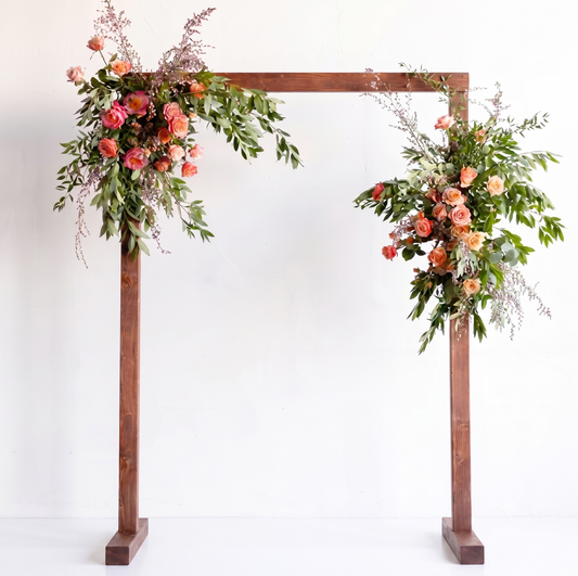 Two-Piece Wedding Arch Flower Set | Garden Style Ceremony Flowers hawaii