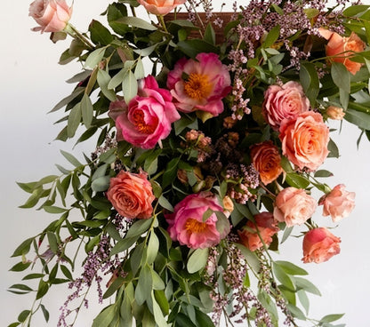 Two-Piece Wedding Arch Flower Set | Garden Style Ceremony Flowers hawaii