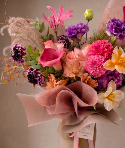 Luxury Korean-Style Wrapped Bouquet